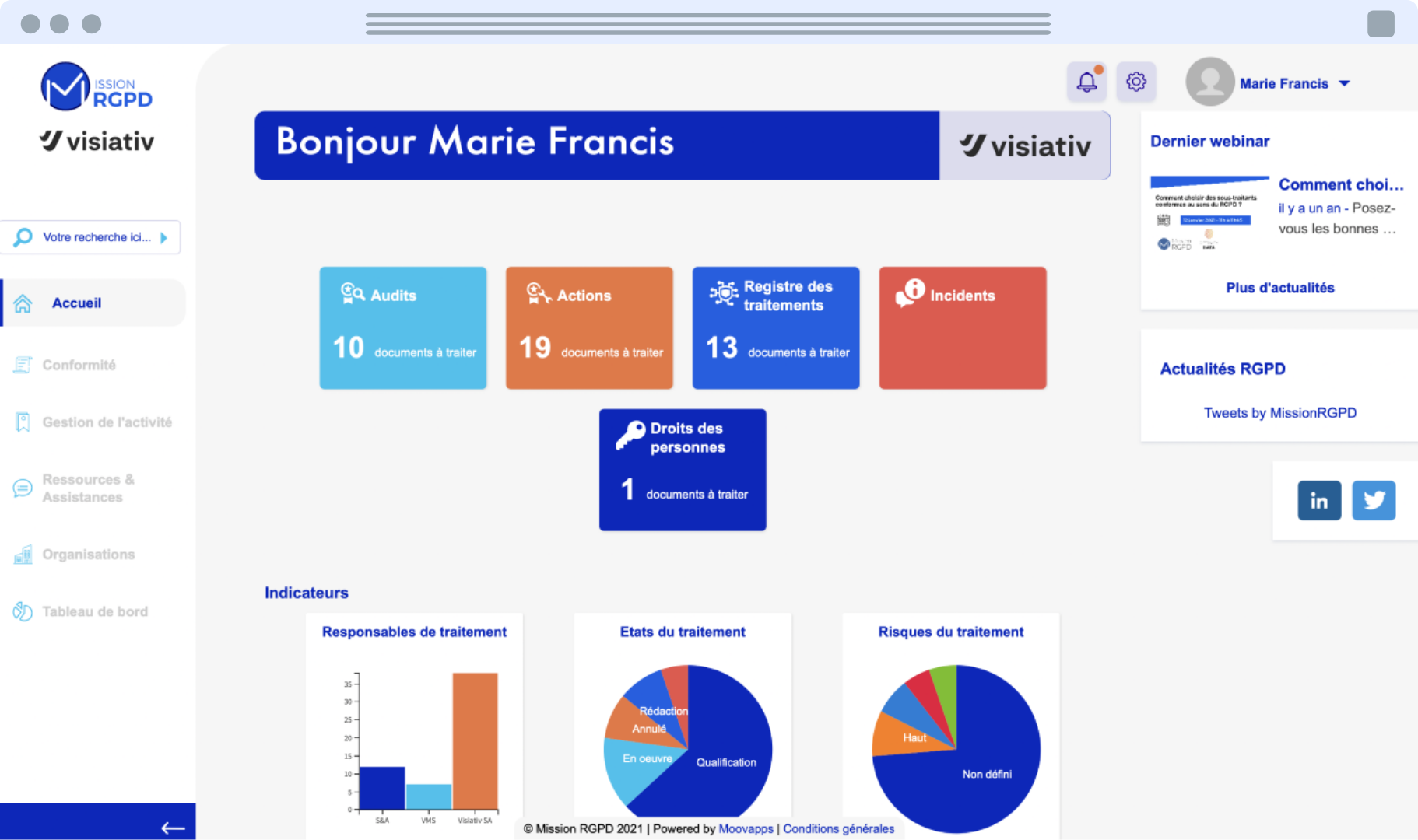 screenshot of Mission RGPD